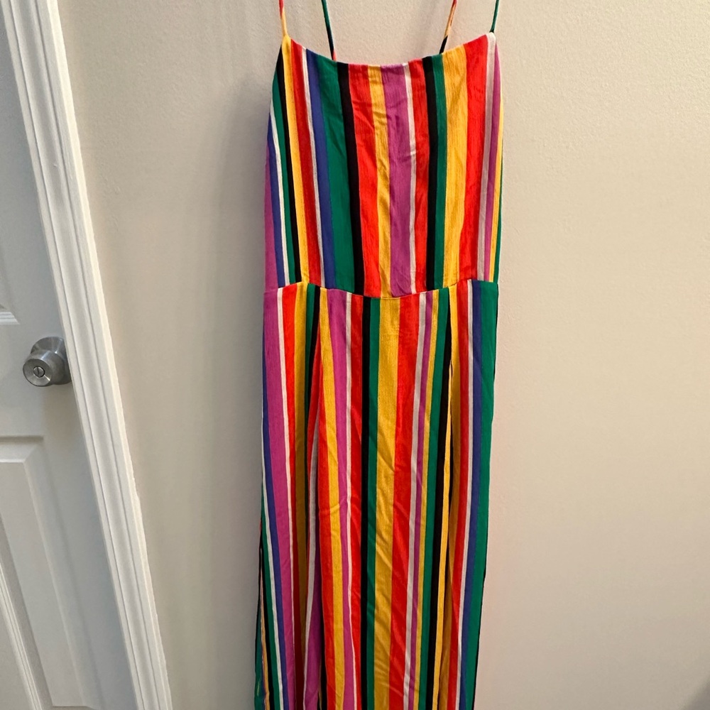Colorful Striped Maxi Dress